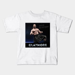 CLAYMORE Drew Mcintyre Kids T-Shirt